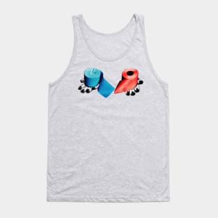 Aka Manto | 赤マント | Red or Blue Paper Tank Top